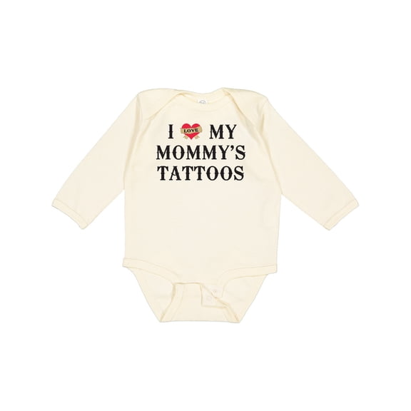 Inktastic I Love My Mommy's Tattoos Boys or Girls Long Sleeve Baby Bodysuit