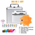 thumbnail image 3 of Juego de dominó Mexican Train Yinlo con sonido real de tren, 3 of 7
