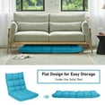 thumbnail image 5 of Resenkos Floor Chair, Sofa Chair, Floor Seat,14-Position Adjustable Folding Lazy Gaming Sofa-Light Blue, 5 of 8