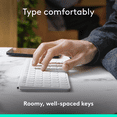 thumbnail image 6 of Logitech Keys-To-Go 2 Portable Bluetooth Keyboard for Tablet With Built-in Cover, Slim and Compact Wireless Keyboard for Windows, Android, Linux, iPad, iPhone, Mac, Apple TV, Pale Gray, 6 of 11