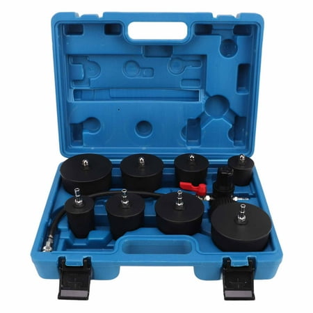 

9 Pcs Turbo System Leakage Tester Turbocharger Air Pressure Boost Leak Test Kit with Pressure Gauge Tester