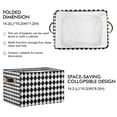 thumbnail image 2 of Yayeee Canvas Storage Basket with Handles for Shelves Fabric Bins Closet Organizer, Black and White Geometric, 2 of 8