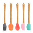 thumbnail image 4 of NIBOLOG 5Pcs/Set Small Silicone Spatula Brush Home Kitchen Heat Resistant Baking Tools, 4 of 7