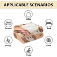 thumbnail image 6 of Hedgehog Blanket for Girls & Boys - 50"x60" Throw Size - Soft Fuzzy Plush Throws Gifts - Brown Cute Throw Blanket for Bed, Couch & Sofa, 6 of 6