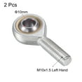 thumbnail image 3 of Uxcell Spherical Rod End Self-lubricated Bearing Left Hand Male Thread Connector 10mm, 3 of 6