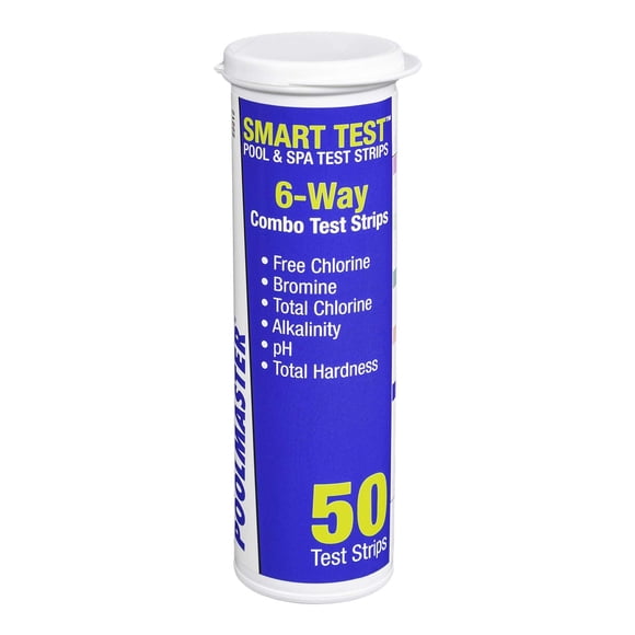 Poolmaster Smart Test Bandes de Test Combo 6 Voies, 50 Bandes, Lot de 1