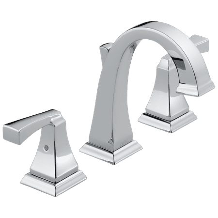 Delta Dryden Two Handle Widespread Bathroom Faucet in Chrome
