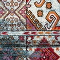 thumbnail image 5 of LR Home  Fusion Distressed Geometric Blue/ Black Olefin Rug - 3' x 5', 5 of 9