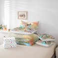 thumbnail image 4 of Erosebridal Ensembles de Literie Florale Groovy Taille Simple, Ensembles de Couette Plantes de la Forêt avec Draps, Décor Libellule, Réversible 7 Pcs, 4 of 5