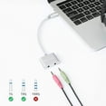 thumbnail image 7 of Cable Matters Premium Braided USB C Audio Adapter Sound Card with 3.5mm Headphone and Microphone Jack for Laptop and Smartphone, 7 of 7