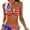 American Flag Patriot Day, variant on Women 2 Piece Bikini American Flag Bikini Swimsuit Sexy Bathing Suits Halter Triangle Tops Side Tie Bikini Sets