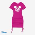 thumbnail image 3 of Disney Family Matching Short Sleeve Outfits for Mother's Day, Rosy Bodycon Dress for Women M, 3 of 6