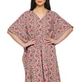 thumbnail image 4 of Moomaya Womens Long Beach Kaftan Beachwear Bikini Coverup Dress Kaftan Plus Size - 2XL-3XL, 4 of 6