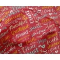 thumbnail image 5 of oneOone Silk Tabby Red Fabric Text Sewing Material Print Fabric By The Yard 42 Inch Wide, 5 of 5