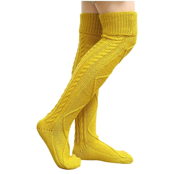Womens Compression Socks 20-30 mmHg – Athletic Travel Socks for Long Flights Womens Knee High Socks Solid Color Knitted Adjusted Calf Super Soft Thick Warm Non See Through Leg Warmer