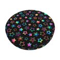 thumbnail image 1 of Balery Multi-Colored Stars Fundas de asiento para taburete de bar redondo de tela de terciopelo ajustables que protegen de arañazos y manchas para sillas de 14 a 17 pulgadas.-13 inch, 1 of 7