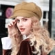 thumbnail image 3 of Boina Dalrosia para mujer, gorro de vendedor de periódicos, gorro de lana francés, clásico, otoño, primavera e invierno., 3 of 6