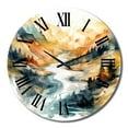 thumbnail image 2 of Designart "Nordic Beauty of Nature III" Scandinavian Oversized Wall Clock, 2 of 5