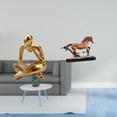 thumbnail image 2 of Figura de lector abstracto Figura humana Decoración Figura de caballo Figura de caballo en miniatura Escultura Material de resina Adecuado para dormit, 2 of 8