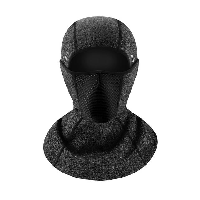 Zootealy Winter Essential: Thickened Stretch Fleece Balaclava Ski Mask in Dark Grey Color for Outdoor Activities, Motorcycle Riding, and Cold Weather Protection