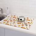 thumbnail image 6 of Xecao Autumn Patten Drying Mat,Dish Drying Mats for Kitchen Counter,Super Absorbent Dish Drying Pads 18×24 Inch, 6 of 7
