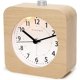 thumbnail image 1 of Reloj despertador con pilas, reloj despertador de madera, analógico, silencioso, luminoso, sin tictac, con función de repetición, manecillas del reloj con sonido ascendente Al, 1 of 5