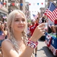 thumbnail image 6 of Tumao 4th of July Accessories USA Patriotic Bracelets for Women Mens USA Red Blue White Beads Stretch Bracelet Set Patriotic 4th of July Independence Day, 6 of 7