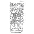 thumbnail image 1 of Peel-Off Stickers - Canada Nature - Black, 1 of 1