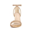 thumbnail image 6 of BLISSFUL STEP Women's Shoes Glitter Stiletto Heel Sandals Ankle Strap Open Toe Party Shoes Rose Gold 7.5, 6 of 8