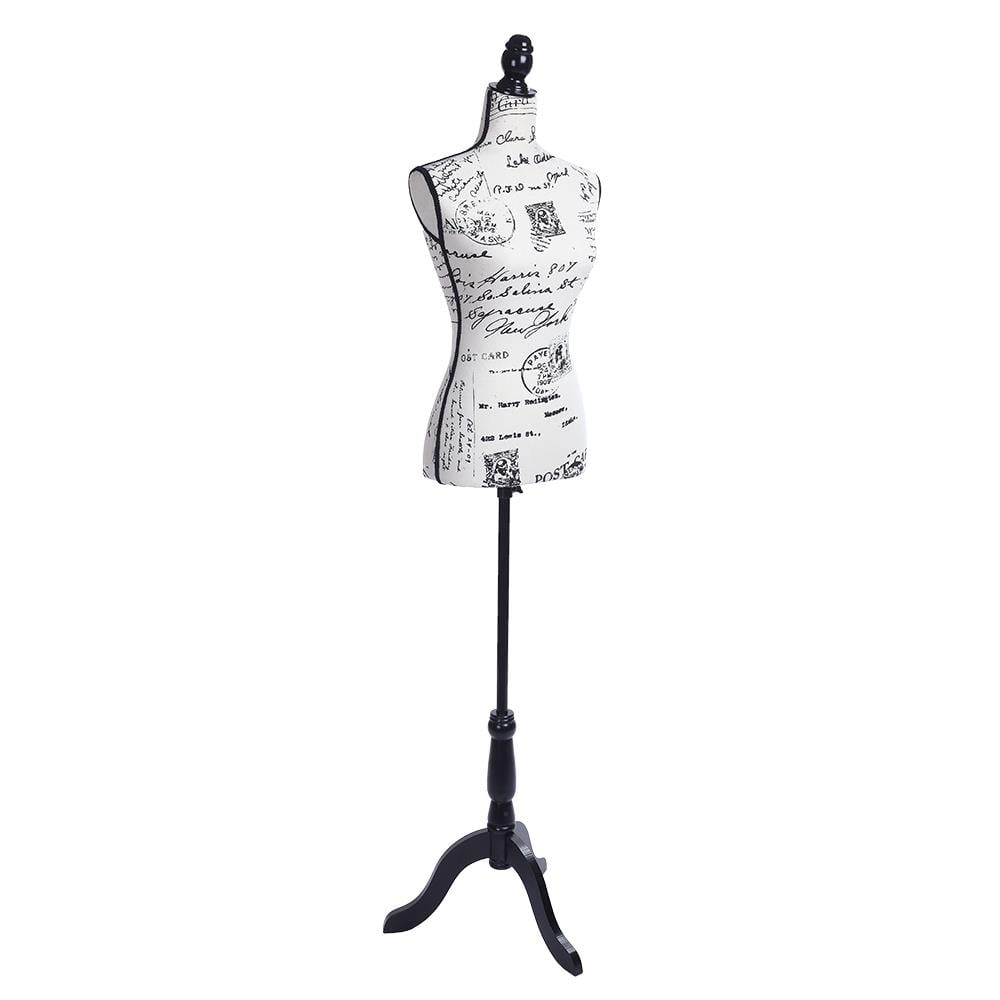 Female Mannequin Torso Clothing Display w/Black Adjustable Tripod Stand Female Mannequin Torso Clothing Display w/Black Adjustable Tripod Stand