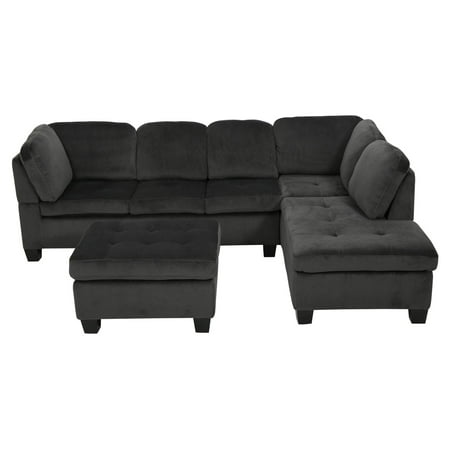 Evan 3 Piece Sectional Sofa (Best Sectional Sofa 2019)