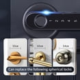 thumbnail image 3 of Door Lock,Lock Interior Door Knob Locks Open Locks Open Door Lock Set Door Lock 50 Office Door Knob Locks Set Keyless Door Interior Door Bedroom Yaliya Set Less Door Set Qisuo Door Mewmewcat, 3 of 7