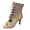 Gold, variant on Women Peep Toe Gladiator Sandals Stiletto High Heels Lace up Summer Ankle Booties Lightweight Zipper Sexy Glitter Dance Shoes Gold Size 7