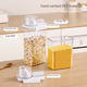 thumbnail image 3 of Tarro de plástico sellado, caja de almacenamiento de granos para el hogar, balde de arroz transparente, tarro de almacenamiento de cocina, tarro de almacenamiento de condimentos, 3 of 4