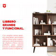 thumbnail image 2 of UTILIA Librero Organizador Minimalista de Madera con 3 Capas y 7 Celdas, Estante Librero Grande para Decoraciones, Plantas y Libros, Mueble Organizador para Sala, Dormitorio y Oficina, 2 of 5