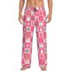 thumbnail image 1 of Balery Pink Christmas Cheer Pantalones de pijama para hombre, pijama ultraligero, pantalón de descanso-Small, 1 of 6