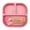 B, variant on Baby Plates with Suction Silicone Divided Plates for Toddlers 3 Compartment Non Self Feeding Dishwasher Microwave Safe BPA Free Kids Plates for High Chairs Tables Travel 7.36x7.09 Inches
