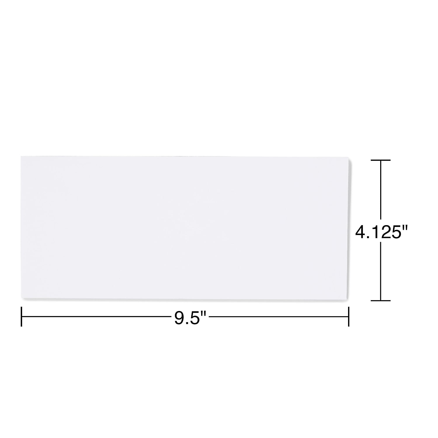 Staples Gummed #10 Envelope 4-1/8" x 9-1/2" White 500/Box (187013NB)