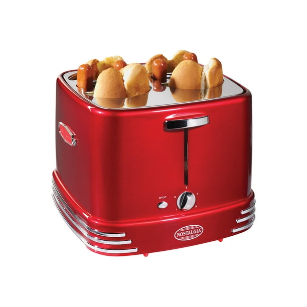 RHDT800RETRORED Hot Dog Nostalgie des Années 50-Style Grille-Pain - Hot Dog maker - 1.2 kW