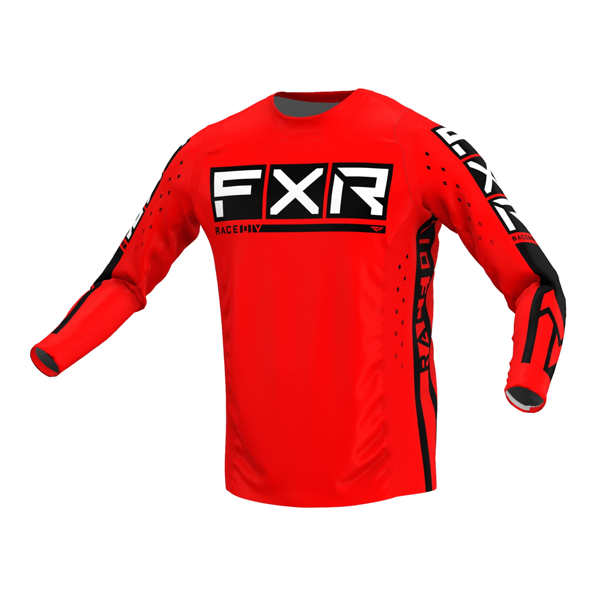 FXR Mens Red Black Podium Pro LE MX Jersey Longsleeve Lightweight ...