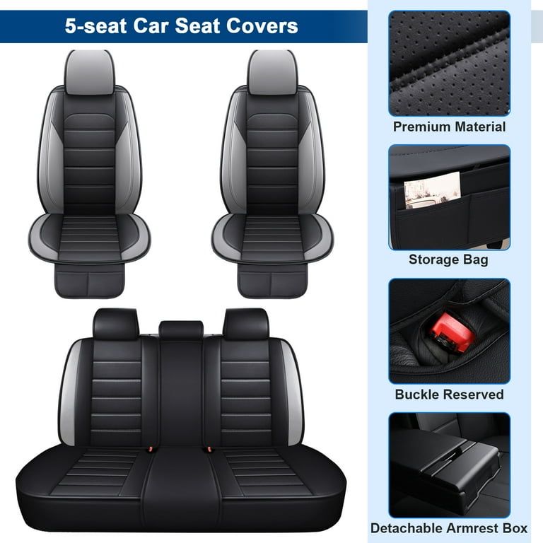 5 Seats For Acura RDX TSX TL Car Seat Cover Faux Leatherette Automotive Seat Covers Interior Accessories for 2000 2024 Acura TLX MDX RLX ZDX Walmart