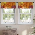 thumbnail image 2 of LALILO Kitchen Curtain Valance Beautiful Ethnic African Rod Pocket Window Curtain 52"x 18" Set of 2, 2 of 7