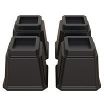 Lutown-Teen Bed Risers 5 inch Heavy Duty Furniture Risers for Sofas, Chair Risers Sofa Risers Table Risers Set of 4 Pack, Black