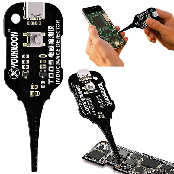 Type-C Inductance Tester - Coil Tester for Electronic Circuit Board Detection - High Sensitivity Digital Tester for PC Phone and Circuit Repair - 1 Tester