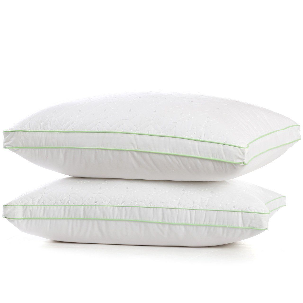 Fancy Collection 2 Pc Bed Pillow Queen Size Soft Hypoallergenic Extra