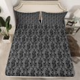 thumbnail image 2 of Feelyou Grey Mandala Damask Bed Sheets, Boho Western Snake King Sheets, 4pcs, 2 of 7