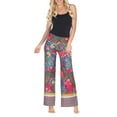 thumbnail image 3 of White Mark Women's Paisley Printed Palazzo Pants, 3 of 4