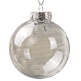 thumbnail image 5 of 10 Uds. De adorno de bola transparente delicado de Navidad, juego de bolas decorativas de plástico, suministros para fiestas (6cm) Sincero Electrónica, 5 of 5