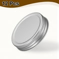 thumbnail image 3 of 12pcs Mason Jar Lids 2.76" Tinplate Leak-proof Mason Canning Covers, Silver, 3 of 7