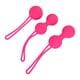 thumbnail image 3 of 3 piezas de pelota de entrenamiento de músculos del suelo pélvico para mujeres, pelota de ejercicio para fortalecer el suelo pélvico, color rosa, 3 of 10